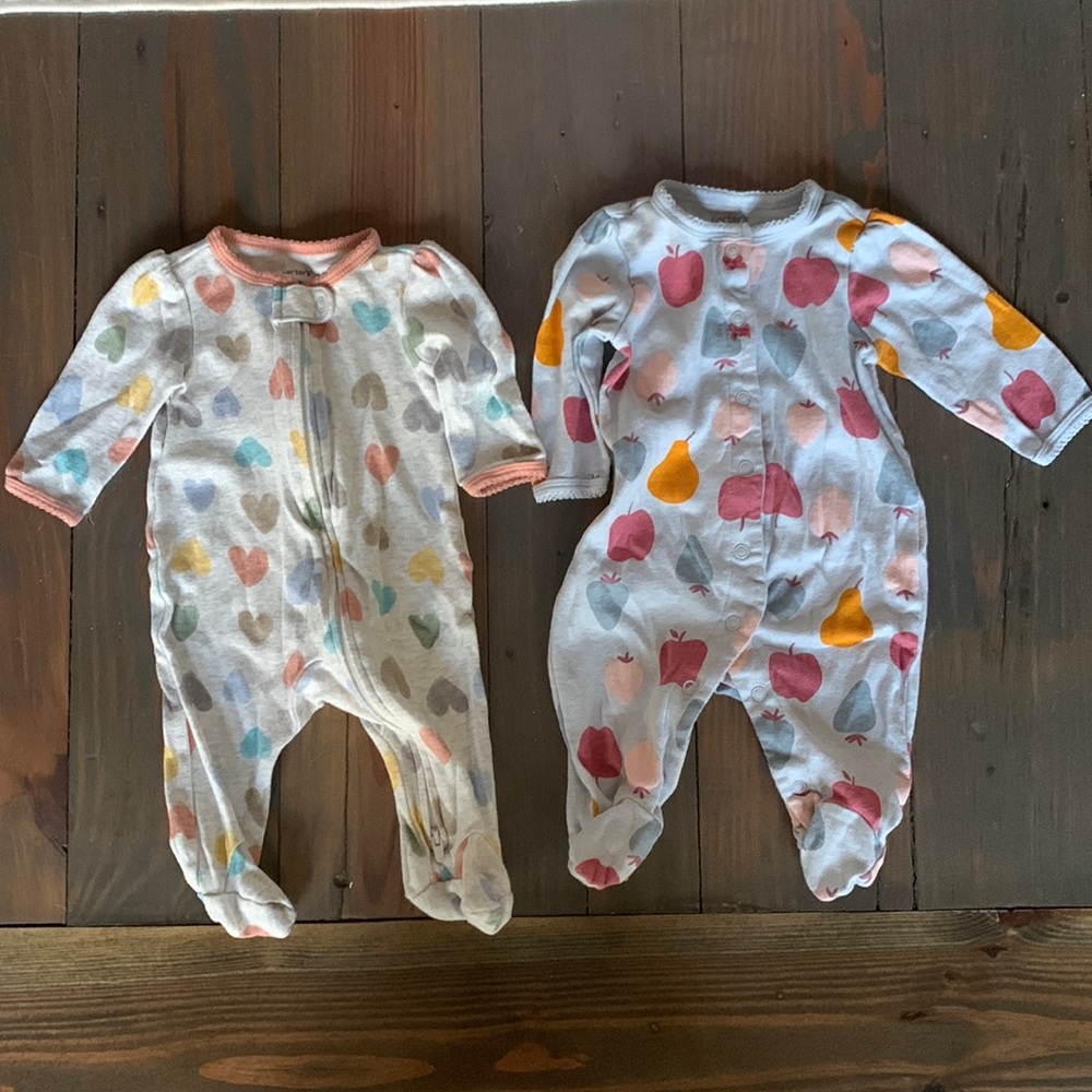 Two Girl Footie Sleepers